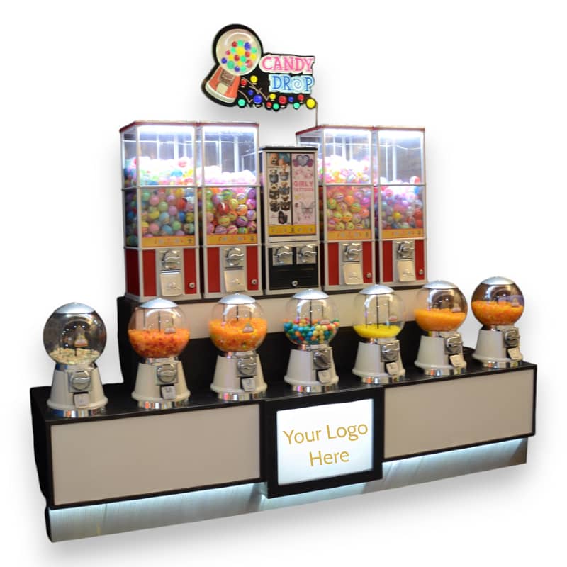 CANDY DROP CD124 - Coin Operated Vending Machine Station (Refurbished) 1