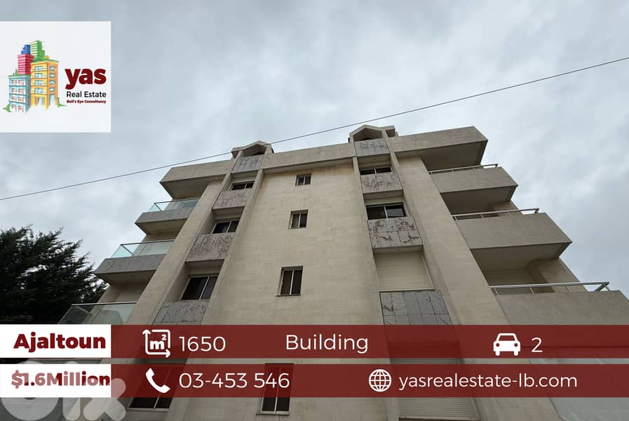 Ajaltoun 1650m2 | Building | Panoramic View | Mint Condition | Catch | 0