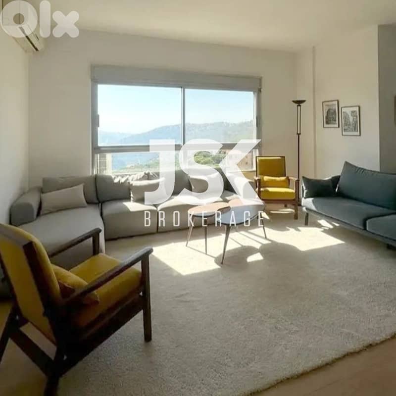 L17350 - Apartment with Amazing Mountain View For Sale in Broumana 0