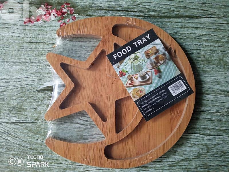 beautiful breakfast and sweets serving wood plates 2