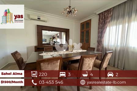 Sahel Alma 220m2 | Partial Sea View | Furnished | Calm Street | RA/IV