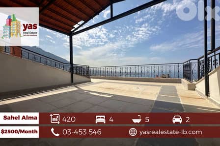 Sahel Alma 420m2 | 25m2 Terrace | Furnished Duplex | View | RA/IV