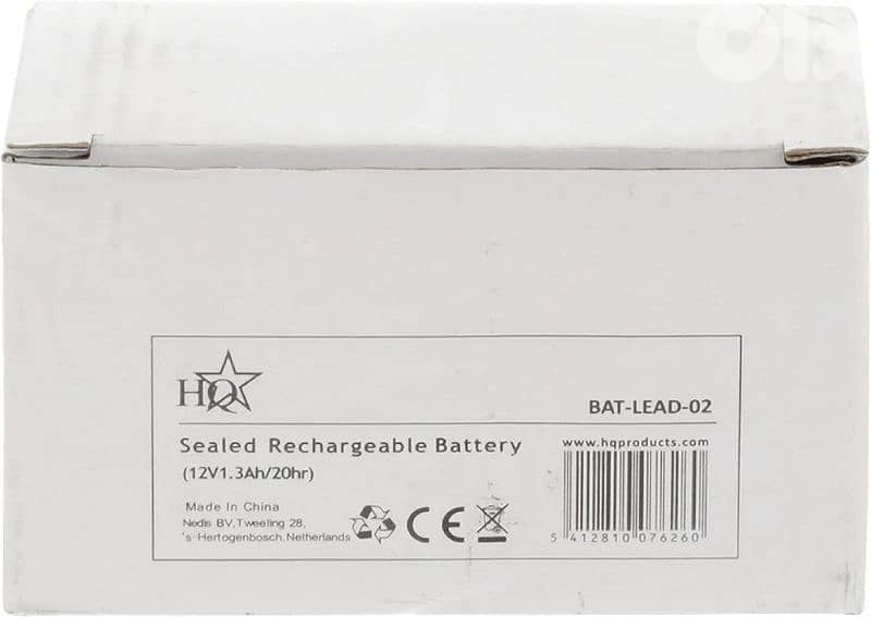 HQ 12v , 1.3 Ah sealed lead acid battery 1