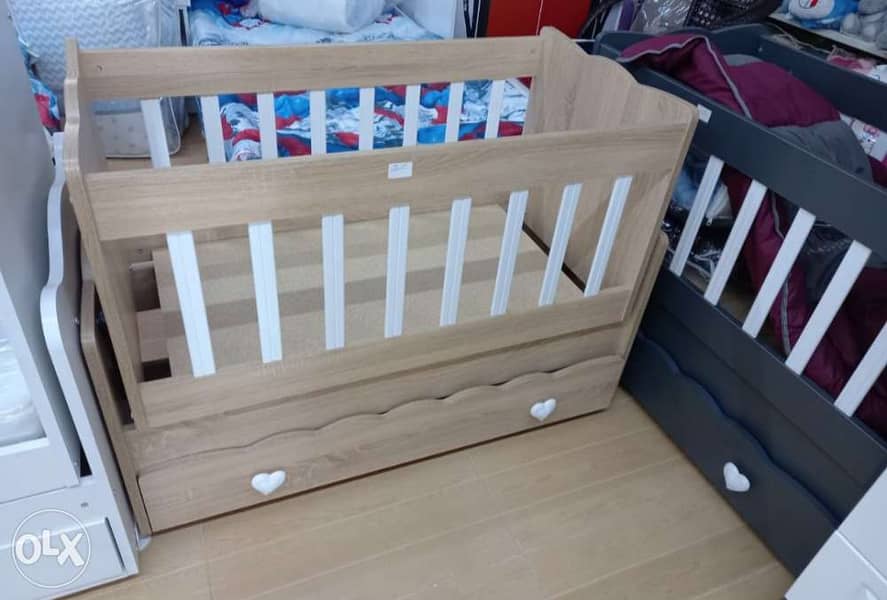 Baby Wood Bed 1
