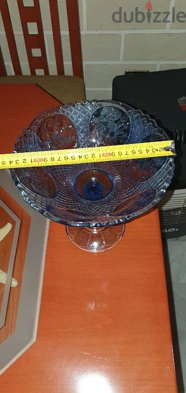 finland rihimaki lasi vintage glass bowl blue 1960 fruit cobalt 2