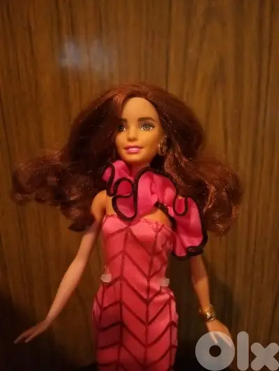 FASHION MIX N MATCH brunette Barbie Mattel great doll+own dress+Shoes