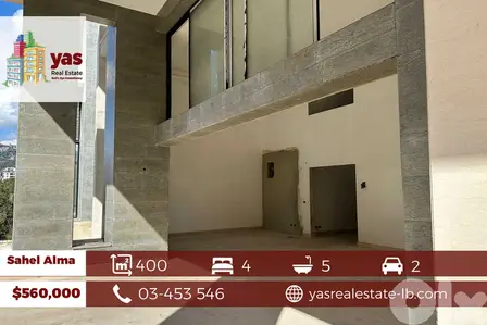 Sahel Alma 400m2 | 100m2 Terrace | New Duplex | Partial View | RA/IV