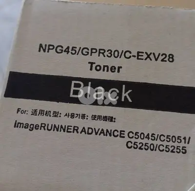 NPG45/GPR30/C-EXV28 Black Toner Photocopier Cartridge