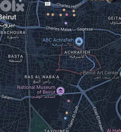 A 1212 SQM Land for Sale in Achrafieh / Rizik - أرض للبيع في الأشرفية