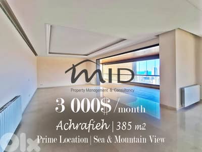 Ashrafieh | Signature 385m² Luxurious Apart | Open Sea & Mountain View