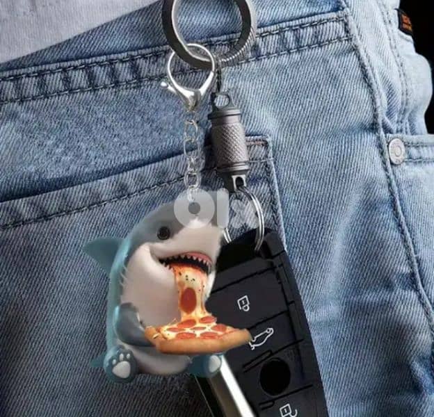 funny shark keychain 1
