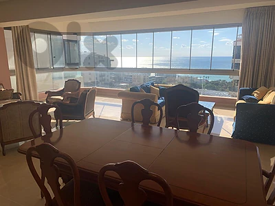 250 SQM Furnished Apartment in Khaldeh, Aley + Breathtaking Sea View