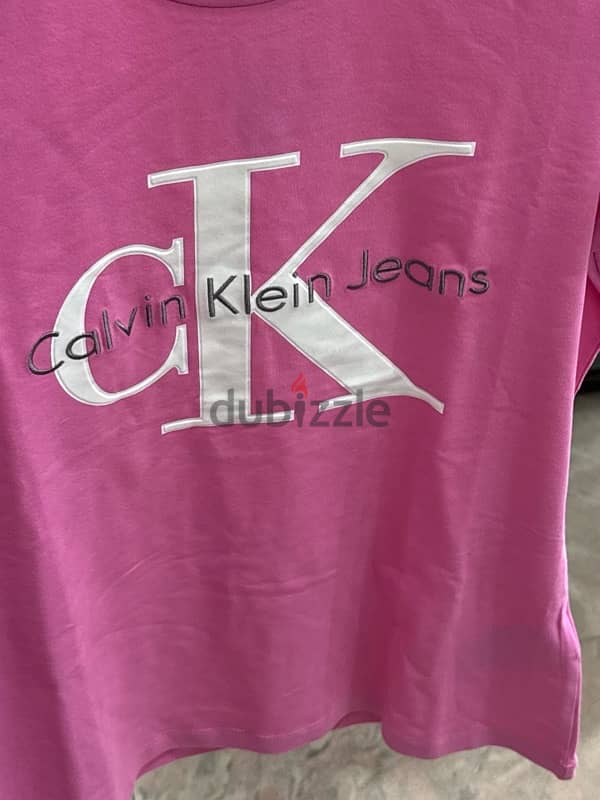 CK women clothing "CALVIN KLEIN" pink / white color 5