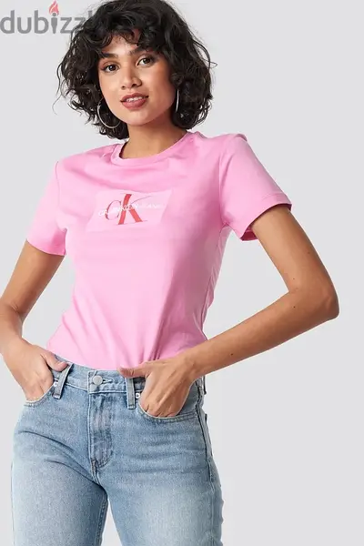 CK women clothing "CALVIN KLEIN" pink / white color