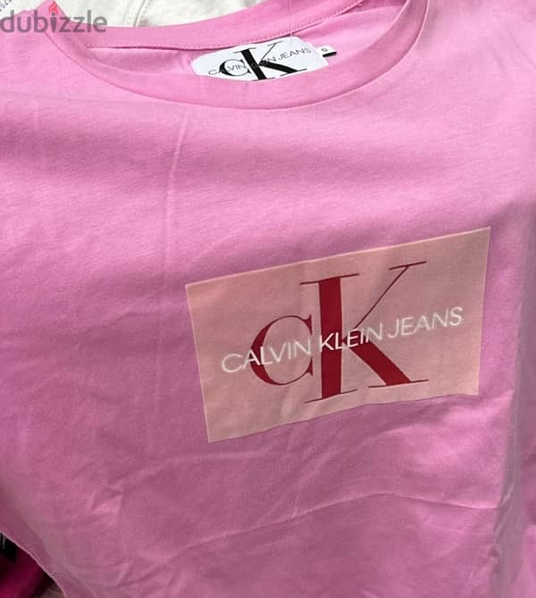 CK women clothing "CALVIN KLEIN" pink / white color 1