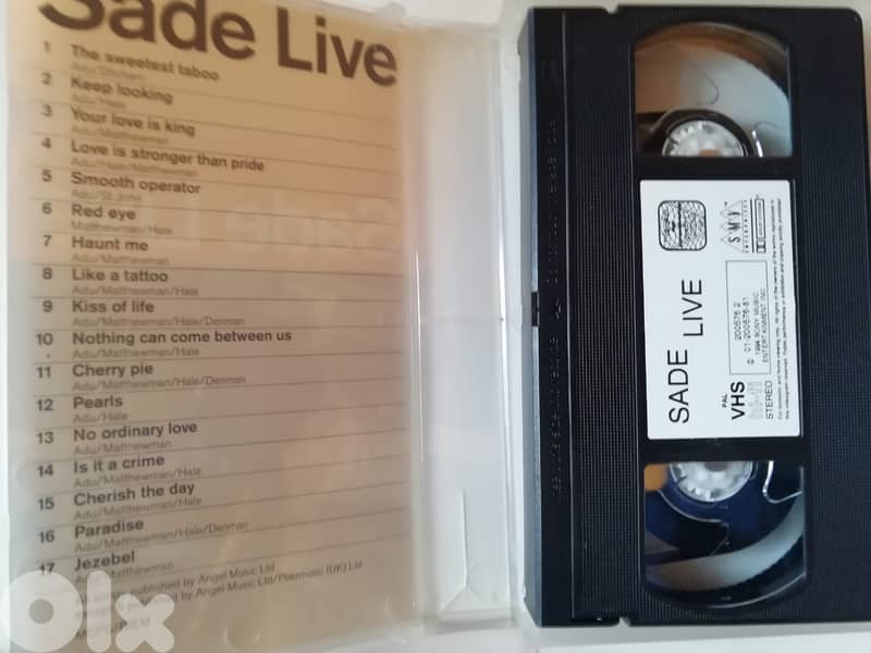 Sade live VHS 1