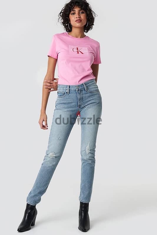 CK women clothing "CALVIN KLEIN" pink / white color 8