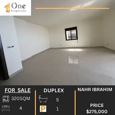 DUPLEX FOR SALE IN NAHR IBRAHIM