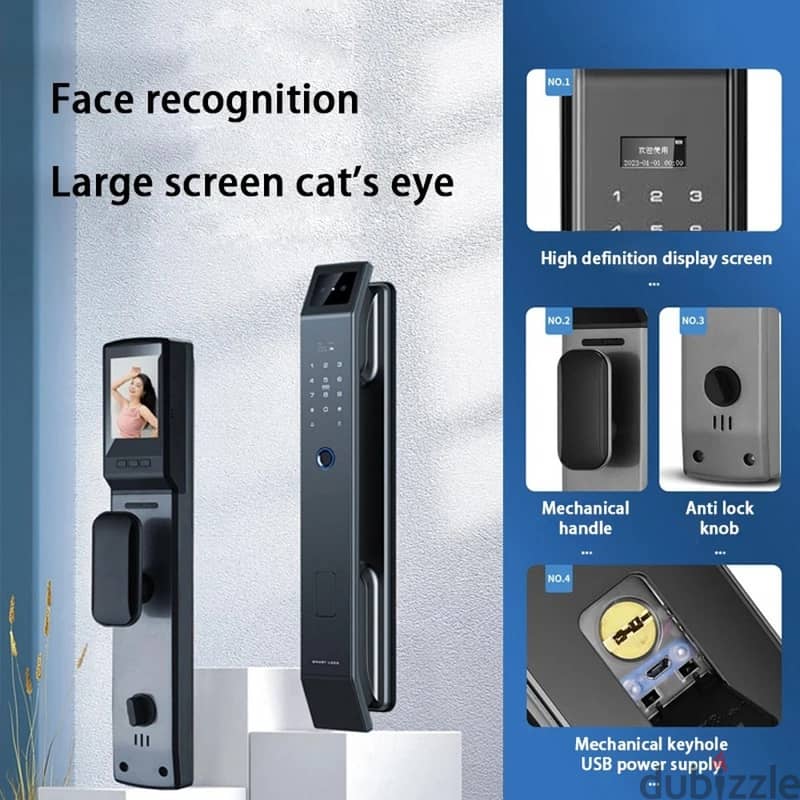 Tuya Smart Digital Door Lock 3D Face D-210 Recognition 1