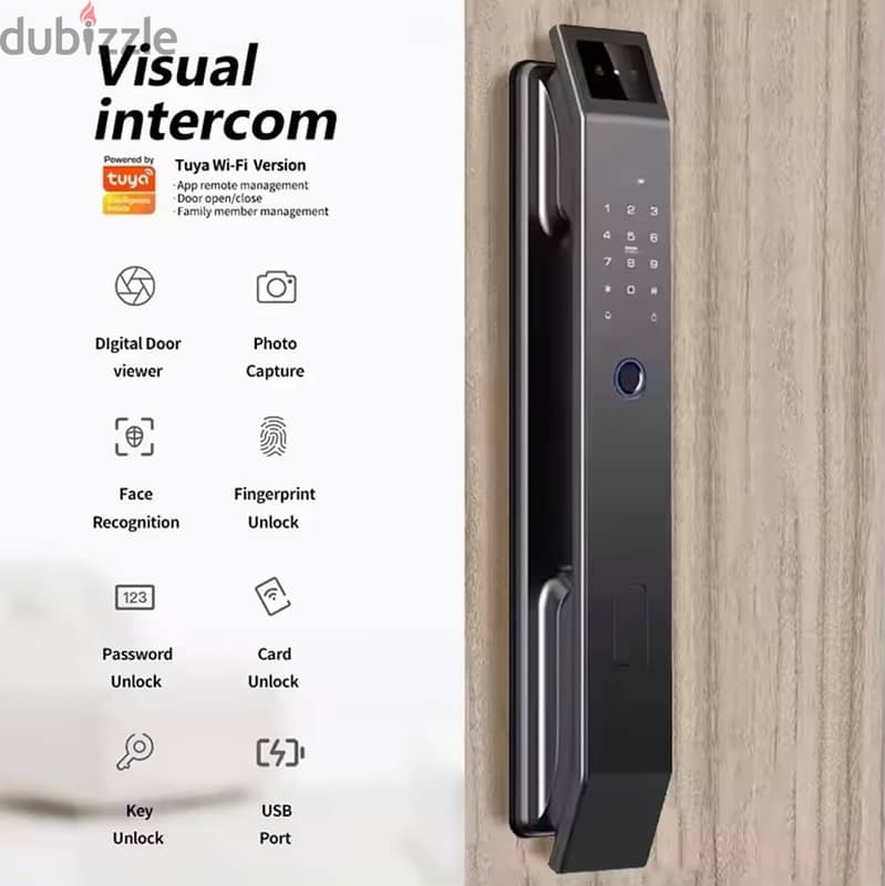Tuya Smart Digital Door Lock 3D Face D-210 Recognition 0
