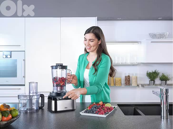 Braun Multi 800W Food processor, FP3235SI - Black/Clear 5