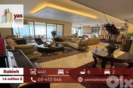 Rabieh 440m2 | 100m2 Garden | Furnished | Classy Apartment | Luxury|CL