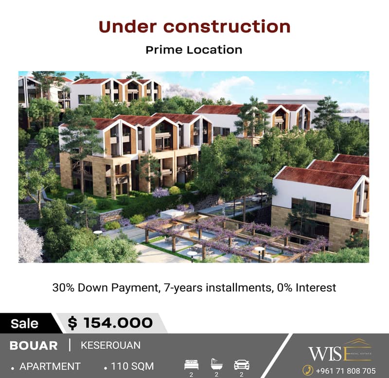110 SQM Apartment for SALE in Bouar ! 0