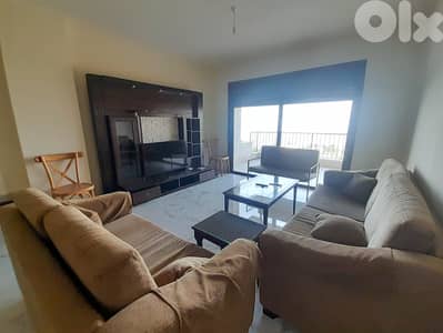 180 SQM Furnished Apartment in Bikfaya + Mountain and Sea View
