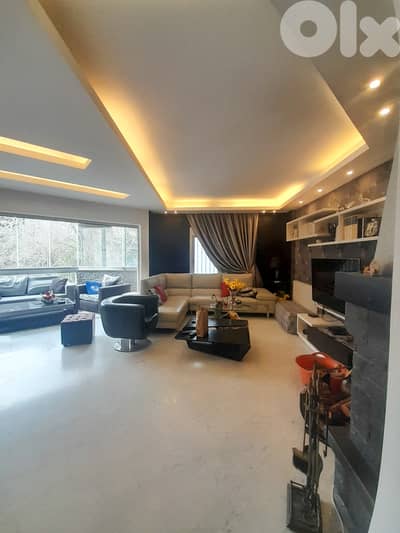 165 SQM Furnished Apartment in Bhorsaf, Metn + Sea & Mountain View