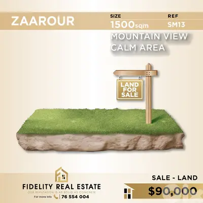 Land for sale in Zaarour SM13 أرض للبيع في الزعرور