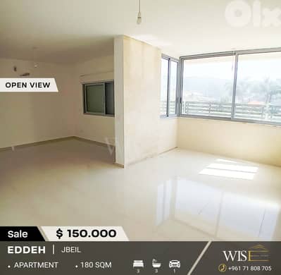 180 SQM Apartment for SALE in Eddeh!