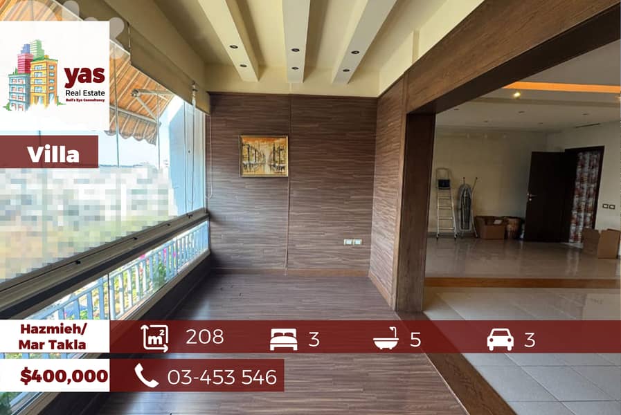 Hazmieh/Mar Takla 208m2 | Prime Location |Decorated | PA | 0
