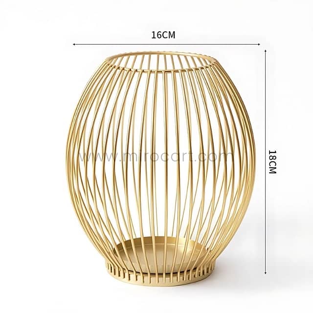 Gold Lantern Candle Holders – Geometric Frames for Magical Home Glow 9
