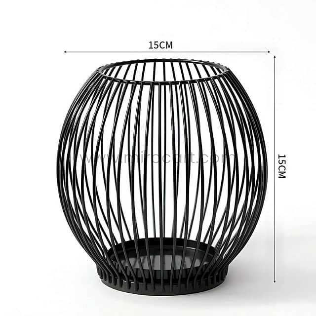 Black Lantern Candle Holders – Geometric Frames for Magical Home Glow 12