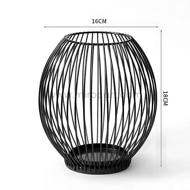 Black Lantern Candle Holders – Geometric Frames for Magical Home Glow 13