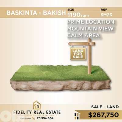 Land for sale in Baskinta- Bakish SM23