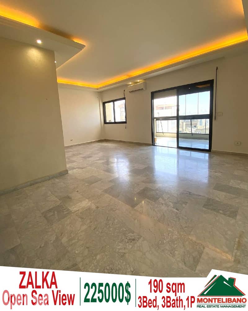 190 sqm Apartment For Sale In Zalka with Open Sea View !!! 0
