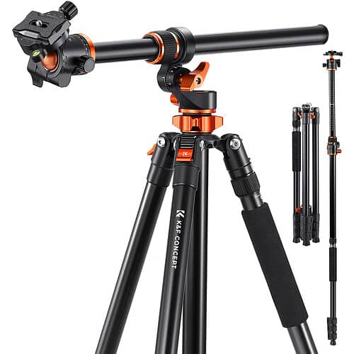 K&F Concept T254A7 Magnesium Alloy Tripod with BH-28L Ball Head KF09.1 2