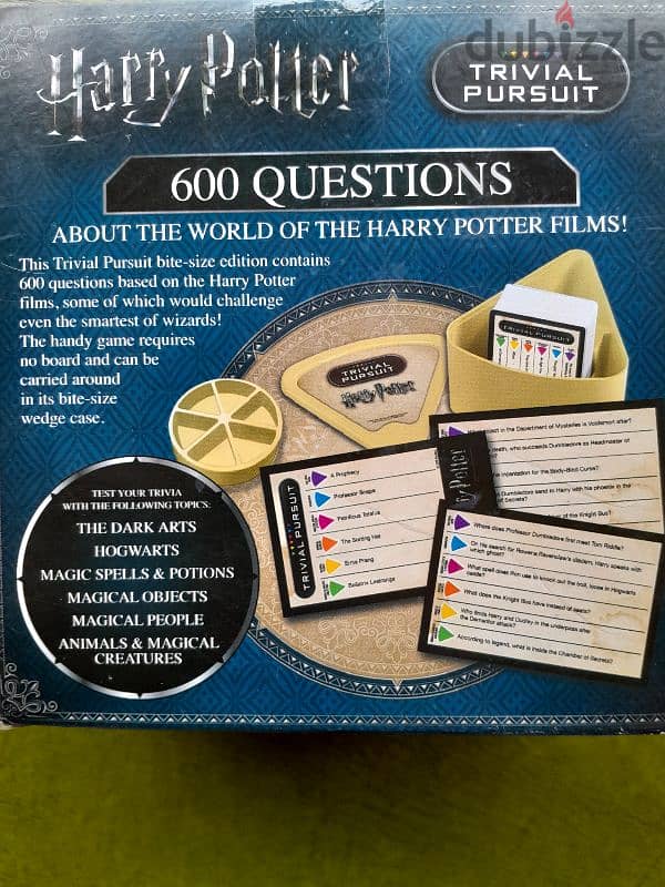 HARRY POTTER card game Trivial pursuit  600 questions for Enthusiasts 3