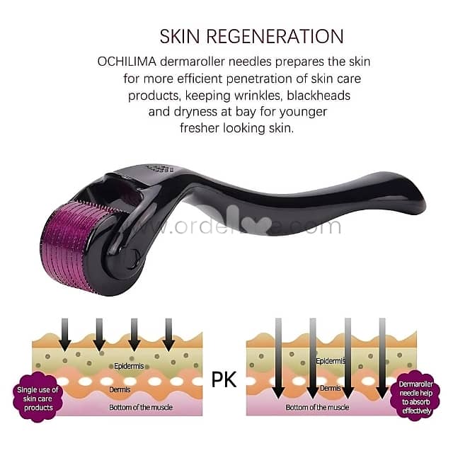 Painless Derma Roller System with 540 Needles for Wrinkle-Free Skin 8