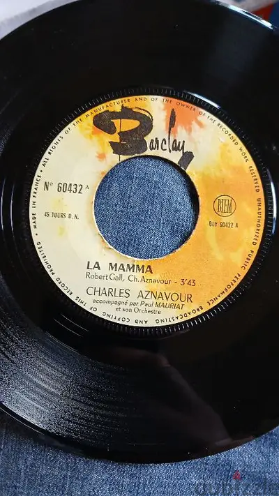 Charles Aznavour- la mamma - ne dis rien - VinyLP