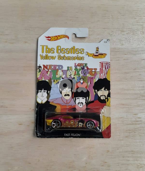 The Beatles (Yellow Submarine) Hot Wheels diecast car model 1;64. 1