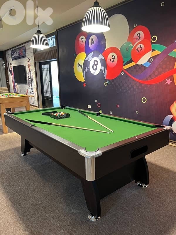Billiard Pool Table MDF 8ft Free Cues and Balls full set 1
