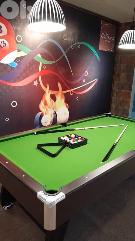 Billiard Pool Table MDF 8ft Free Cues and Balls full set 4