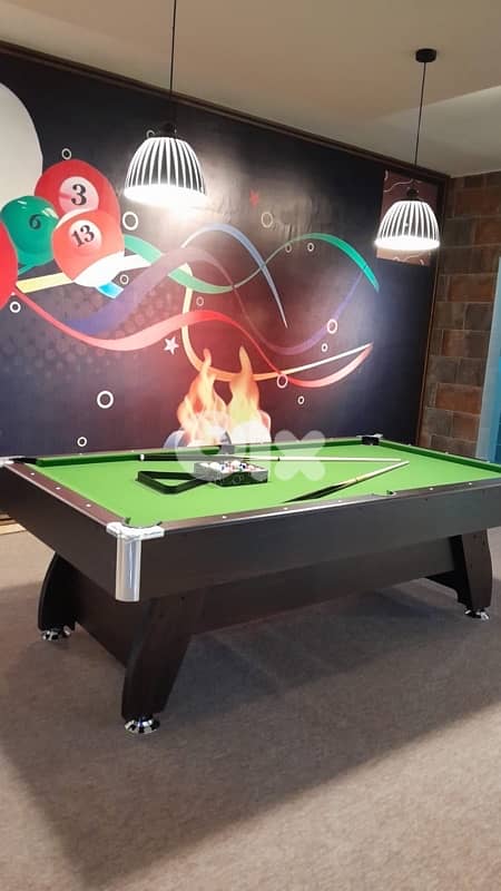 Billiard Pool Table MDF 8ft Free Cues and Balls full set 6