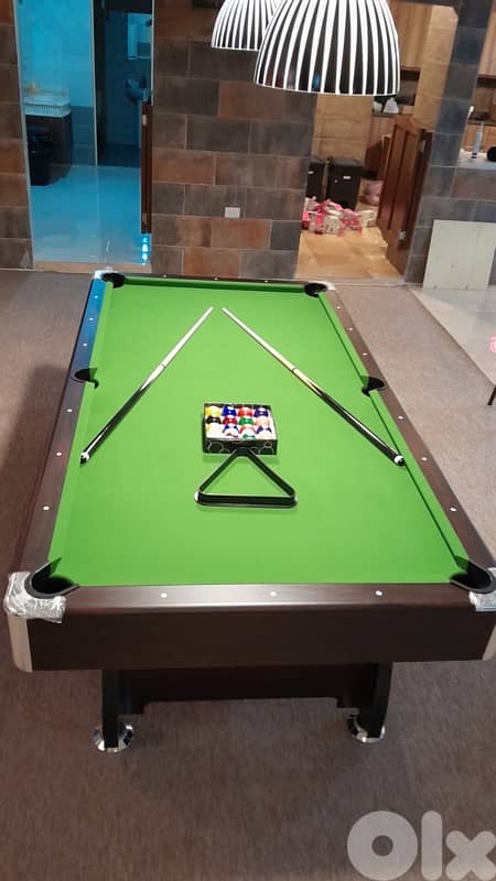 Billiard Pool Table MDF 8ft Free Cues and Balls full set 7