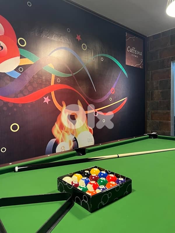 Billiard Pool Table MDF 8ft Free Cues and Balls full set 8