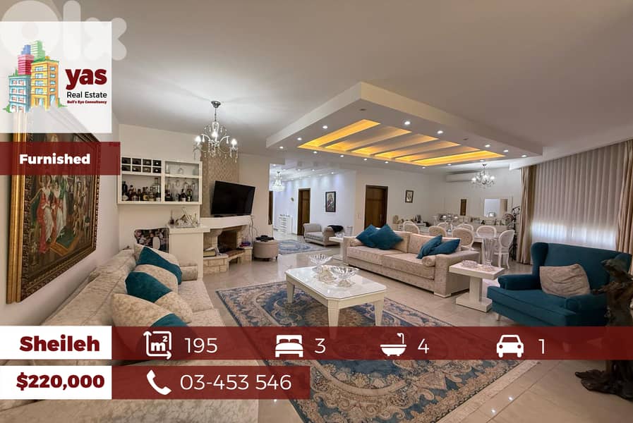Sheileh 195m2 | 40m2 Terrace | Furnished | High-End | Open View | BA | 0