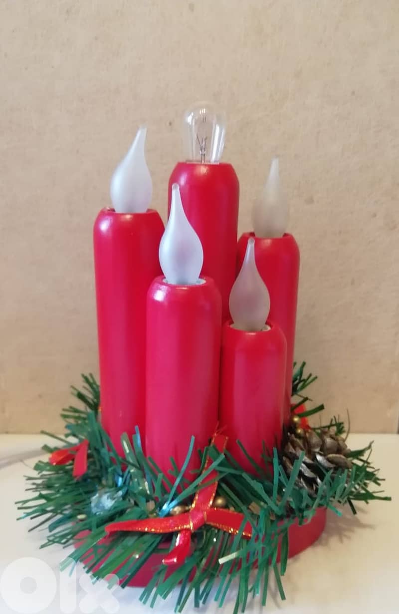 Christmas deco. electric candles 220v 15cm 0