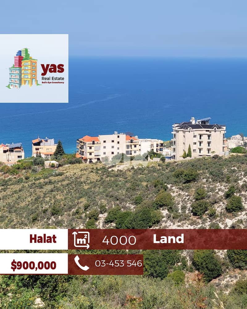 Halat 4000m2 | Land | 25/75 | Open Sea View | Prime Location | PA | 0